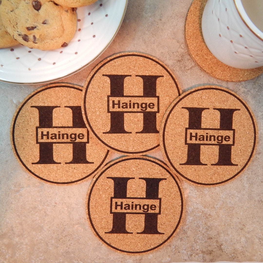 Custom Cork Coasters Personalized Unique Custom Coasters Etsy