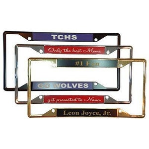 Four hole custom personalized metal professionally engraved auto license plate frame cover   *****free shipping*****