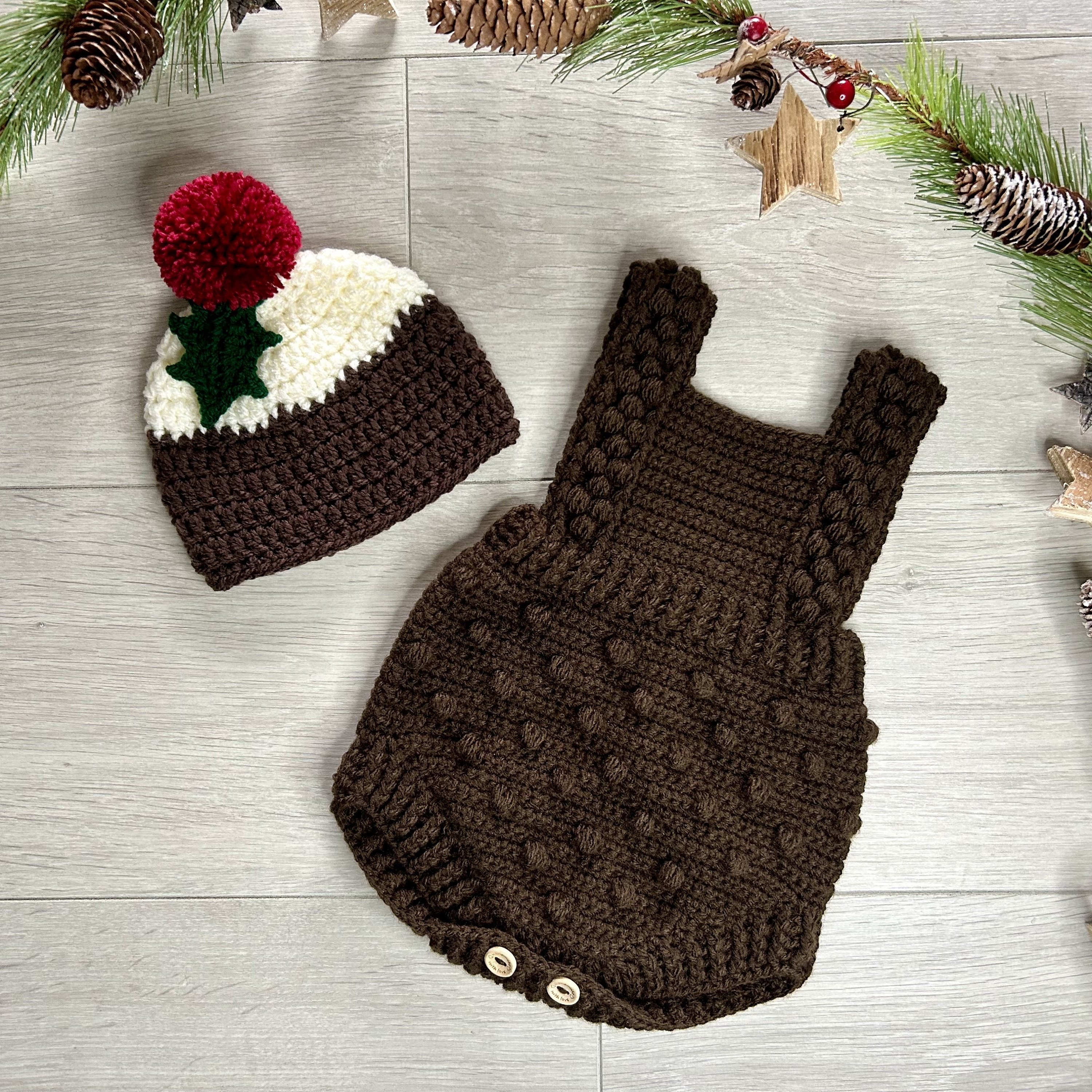 Baby boy hotsell christmas pudding outfit