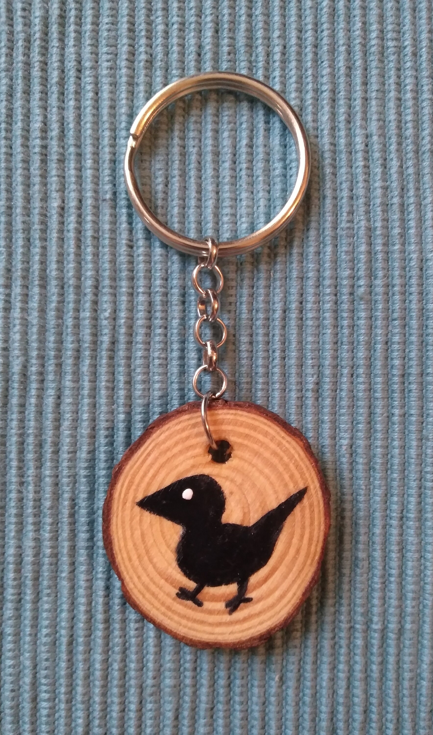 Rounded Key Chain Wood Round Keychains - Etsy