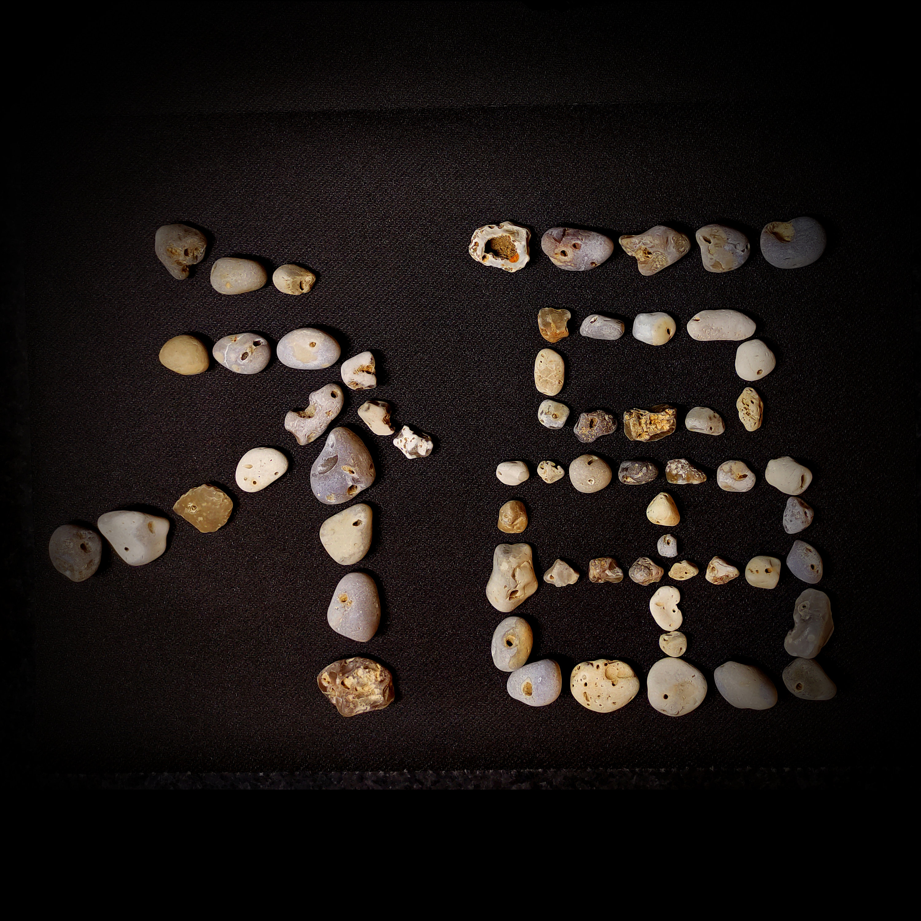 Pierres Hag Naturelles de Normandie, Vrac 3-100 Lots Hag Stones, Pierre Sorcière, d'odin, d'adder Re