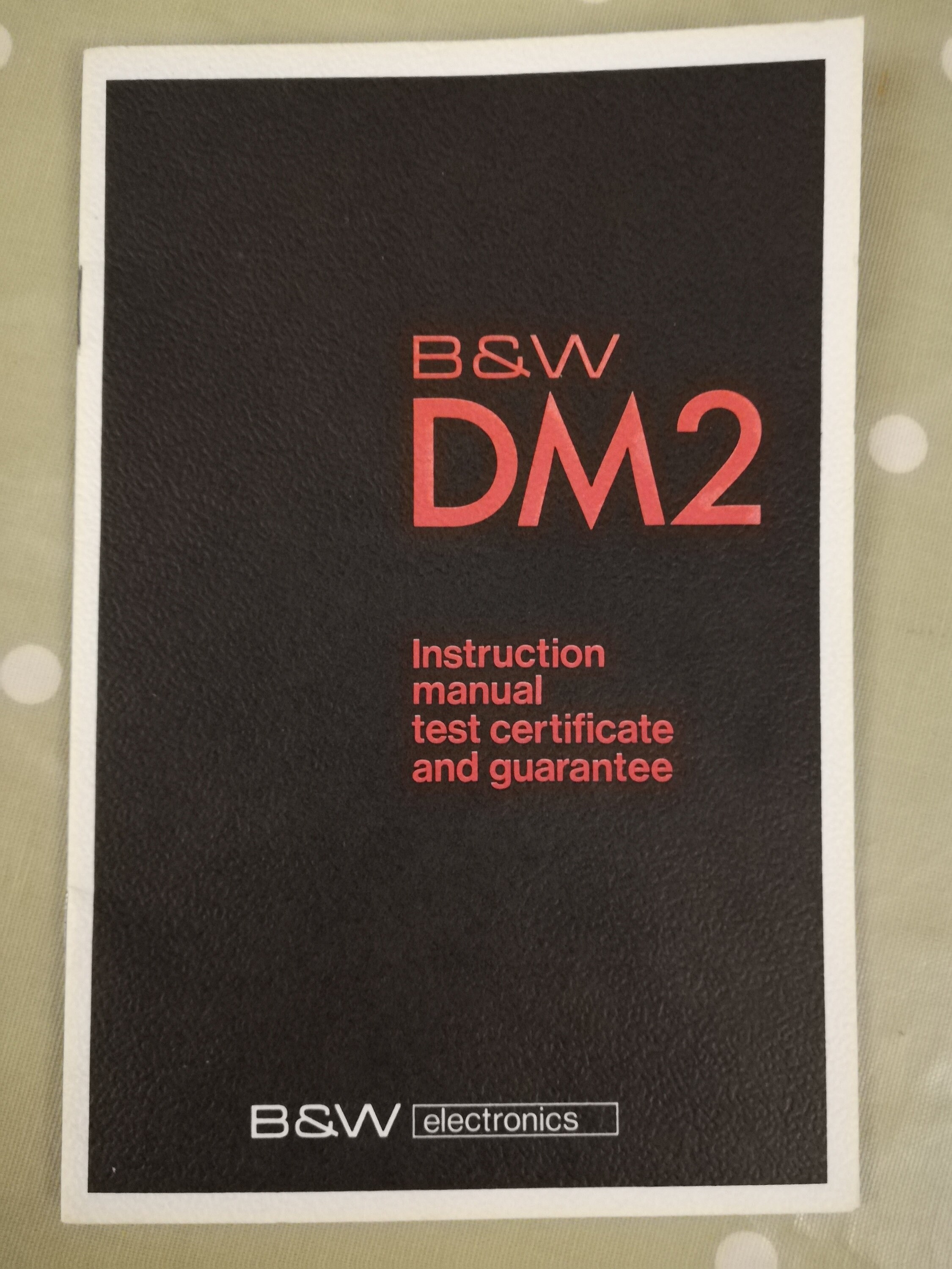 B&w dm2 speakers sales