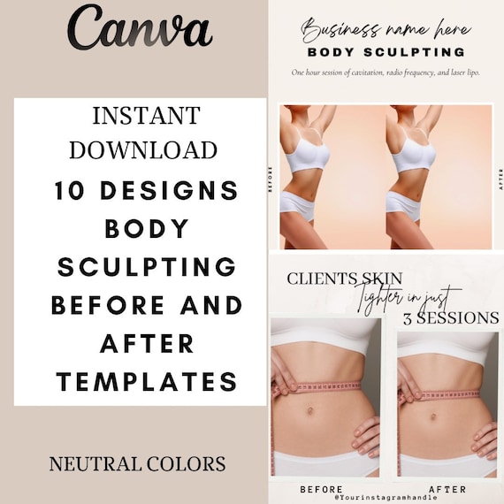 10 Neutral Body Sculpting Before and After Templates Easy to Use