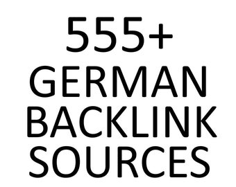 SEO GERMAN Backlinks Sources (555+), guest post possibiliets, seo help, seo tools, etsy seo templates, seo keywords, local seo report