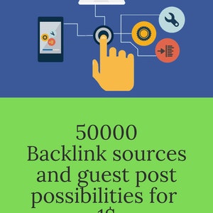 SEO Backlinks Sources (50000), guest post possibiliets, seo help, seo tools, etsy seo templates, seo keywords, local seo report, google rank