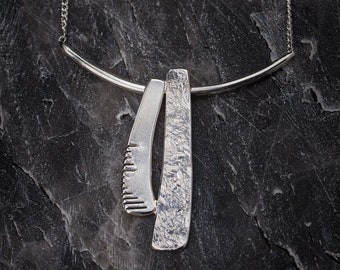 elegant silver necklace