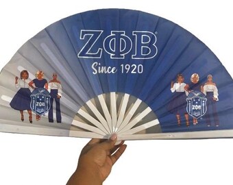 Zeta Hand Fan, 1920, D9, Zeta Phi Beta Sorority, Zeta Apparel, Zeta Phi Beta Paraphernalia, Zeta New Crossing Gift, Zeta Shirt, J16, Zeta
