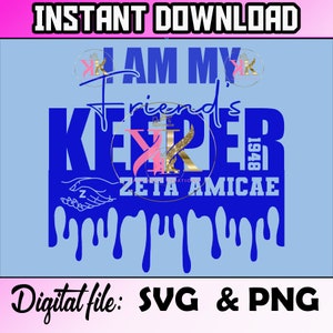 Zeta Amicae PNG, Zeta Phi Beta Sorority PNG, Friend Keeper PNG, Zeta Phi Beta, Instant Download, Digital  File , Finer File, Printable