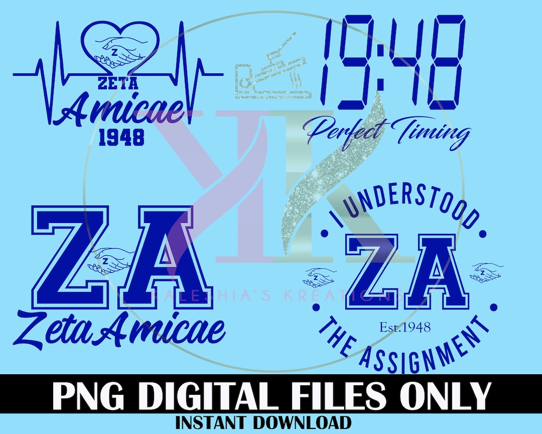 Zeta Amicae Png, Cut File, Zeta PNG, Zeta SVG, D9, Zeta Phi Beta