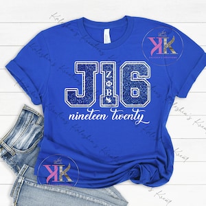J16 Zeta Phi Beta Glitter shirt, 1920, Zeta Phi Beta Sorority, Zeta Apparel, Zeta Phi Beta Paraphernalia, Zeta New Crossing Gift, ZPB Shirt