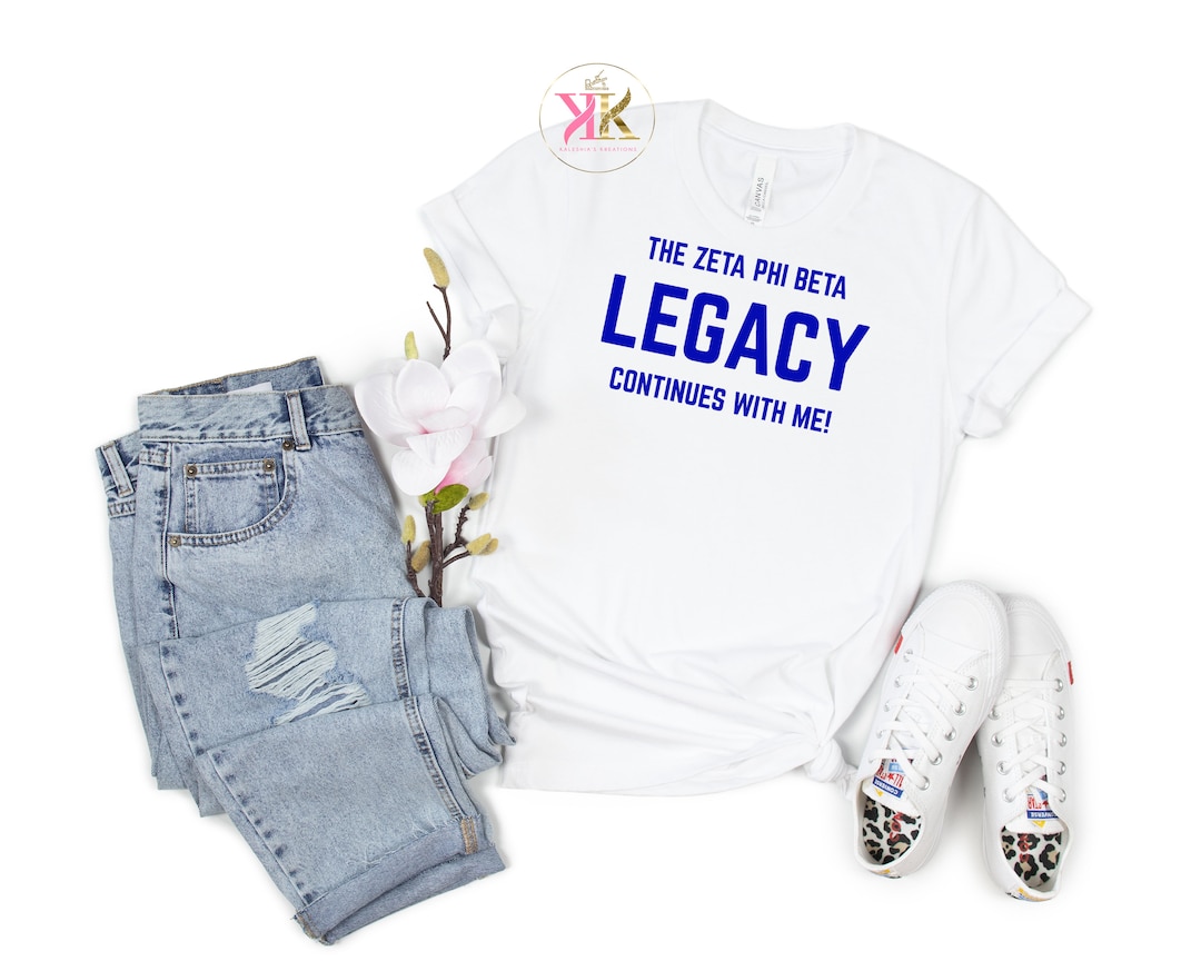 Zeta Phi Beta Legacy Tshirt Zeta Phi Beta Sorority Zeta Etsy