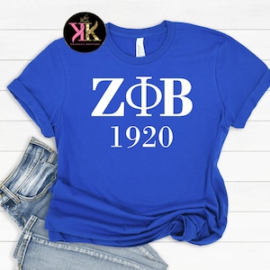 ZPB Shirt, Zeta Phi Beta Sorority Shirt, Zeta Apparel, Zeta Phi Beta Paraphernalia, Zeta New Crossing Gift, Zeta Founder&#39;s Day T-shirt, J16