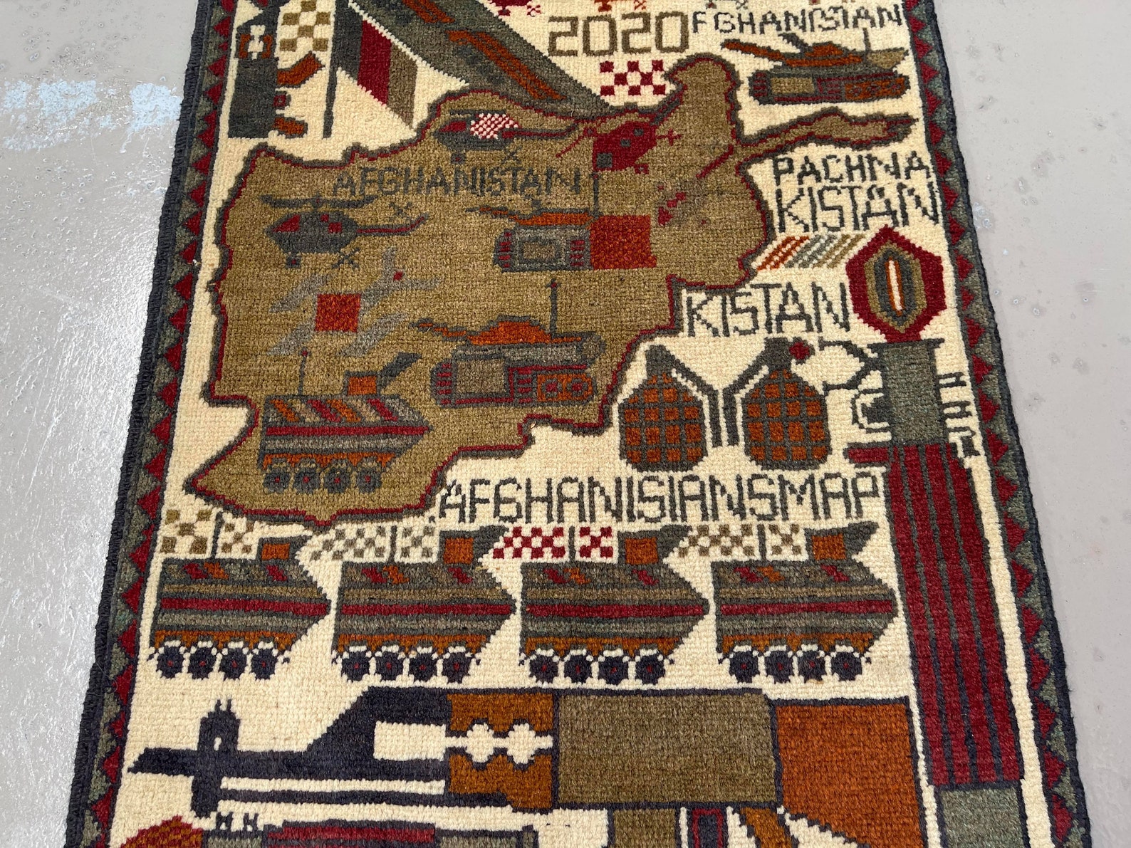 Afghan War Rug Handmade Rug Wall Decoration Rug Wool Rug Etsy