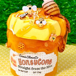 HoneyComb Jelly Slime DIY Clay Honey Slime Stretchy Honey ScentedSlime ShopASMR Bild 6
