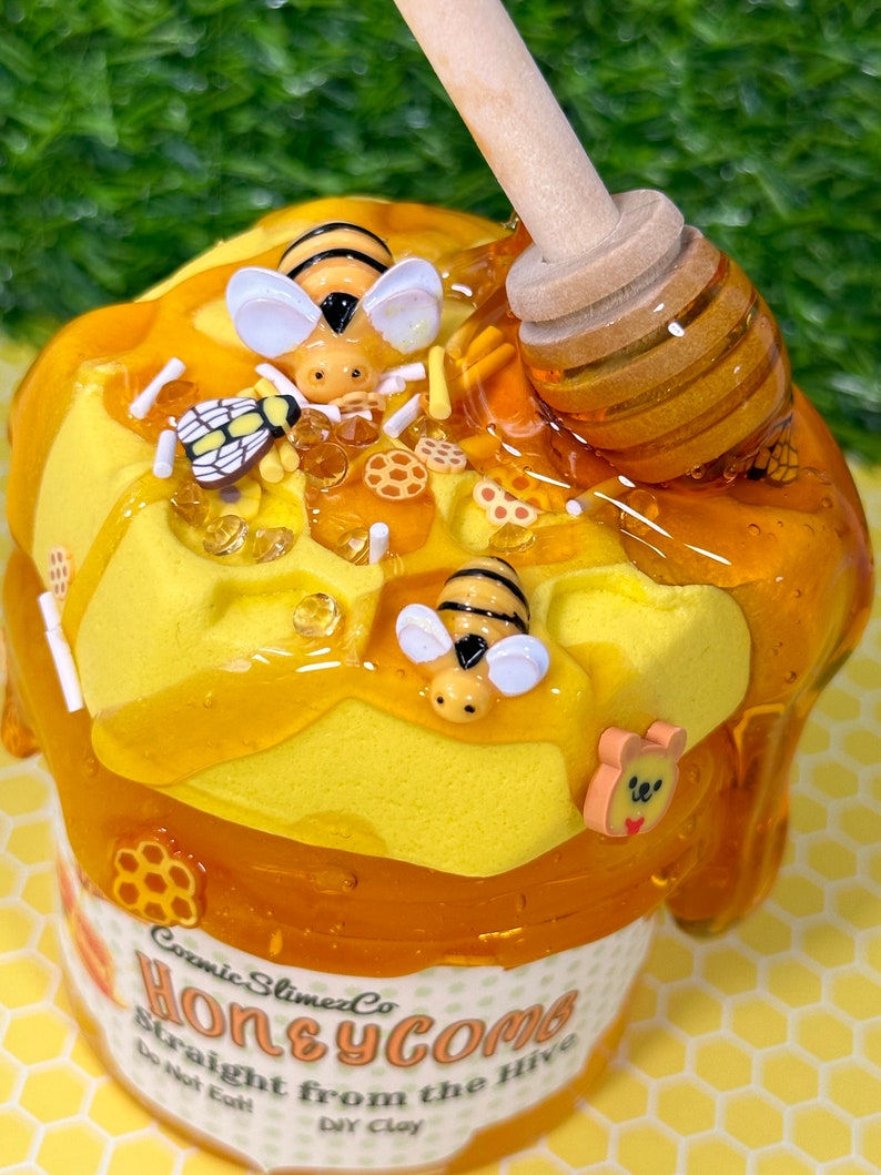HoneyComb Jelly Slime DIY Clay Honey Slime Stretchy Honey ScentedSlime ShopASMR Bild 7