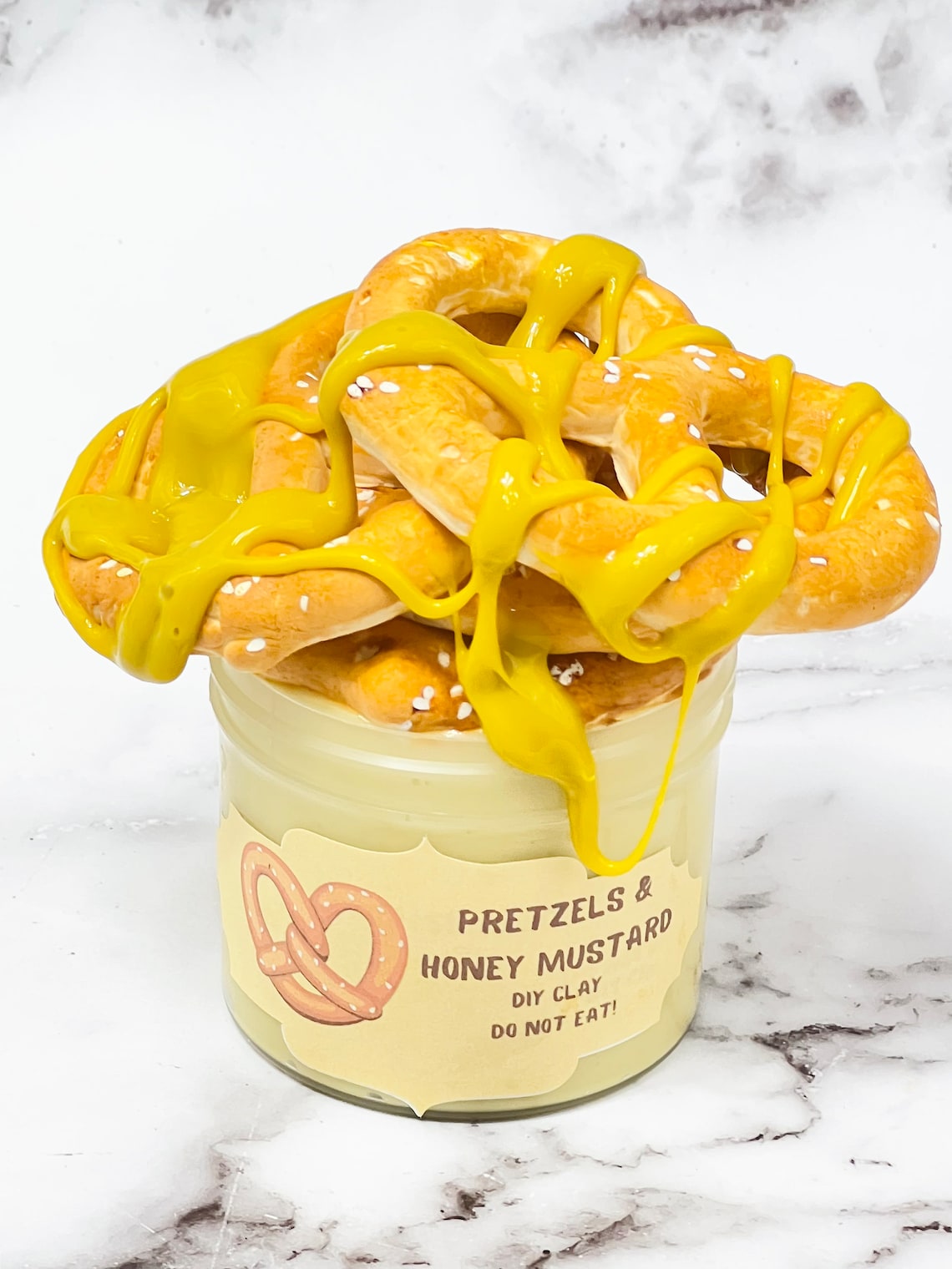 Pretzels & Honey Mustard Slimethick and Glossy Slime DIY Etsy