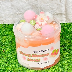 Cherry Blossom Mochi Cloud Slime + Jelly Slime ~ Gift Slime~ Summer Slimes~ Stretchy~ Scented~ Slime Shops ~ASMR