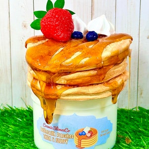Buttermilk Pancakes Thick and Glossy Slime DIY Clay SlimeFluffythickStretchyScentedSlime ShopsASMR image 1