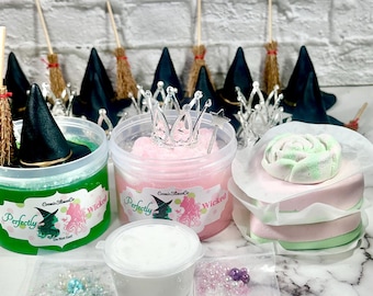 Over 19 oz Wicked Inspired Clear Icee Cloud Slime DIY Kit, Panettone Scent, ASMR Play