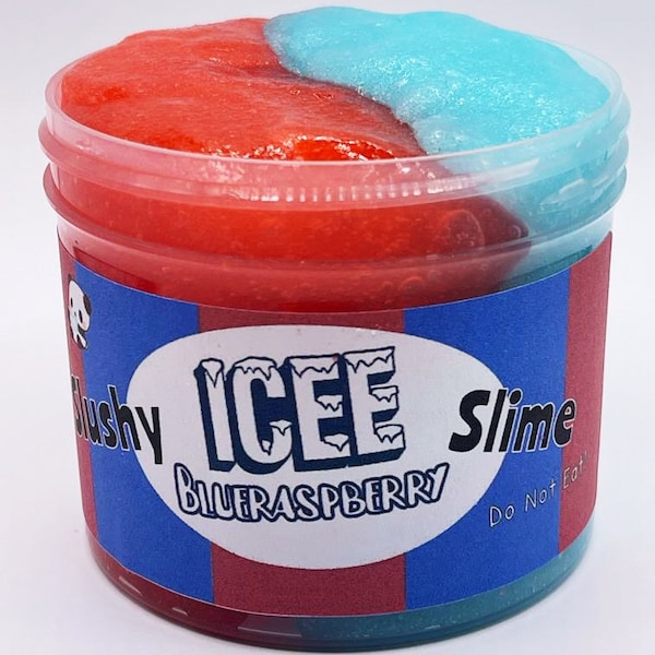 Gelée glacée à la framboise bleue~Slushy Slime~Slime gélifiée~Soda Slime~Parfumé~