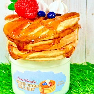 Buttermilk Pancakes Thick and Glossy Slime DIY Clay SlimeFluffythickStretchyScentedSlime ShopsASMR image 2