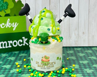 St. Patrick's Bake Butter Slime | DIY Clay, Slime Shops, ASMR