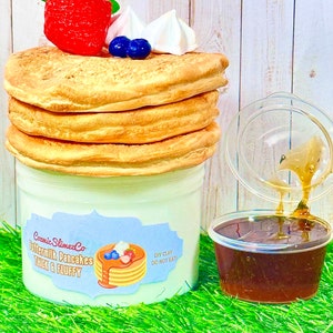 Buttermilk Pancakes Thick and Glossy Slime DIY Clay SlimeFluffythickStretchyScentedSlime ShopsASMR image 5