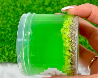 Clear Land Thick & Clear Gravel Slime,  Crunchy, Stretchy, Scented, Unscented, ASMR Slime Shops