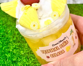 Piña Colada Slime Duo: Doftande gelékub och molnslime ~ Slimebutiker ~ ASRM.
