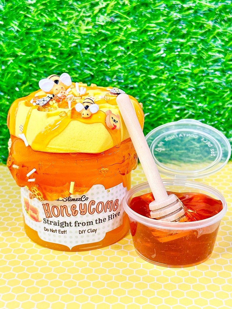 HoneyComb Jelly Slime DIY Clay Honey Slime Stretchy Honey ScentedSlime ShopASMR Bild 4