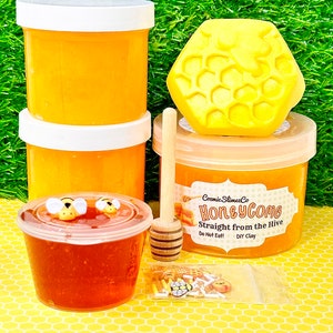 HoneyComb Jelly Slime DIY Clay Honey Slime Stretchy Honey ScentedSlime ShopASMR Bild 5