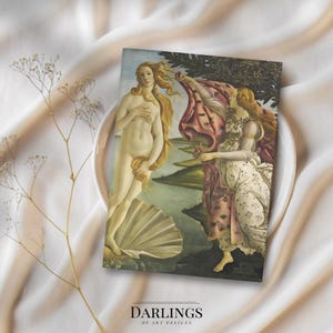 Botticelli Birth of Venus Journal Mythology Notebook Italian Art Journal Artful Notebook Matte Hardcover Diary Art Sketchbook Field Journal