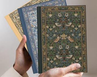 William Morris Strawberry Thief Journal | Notitieboek art-nouveaubloem - antiek oud boek - vintage dagboek - William Morris Stationery