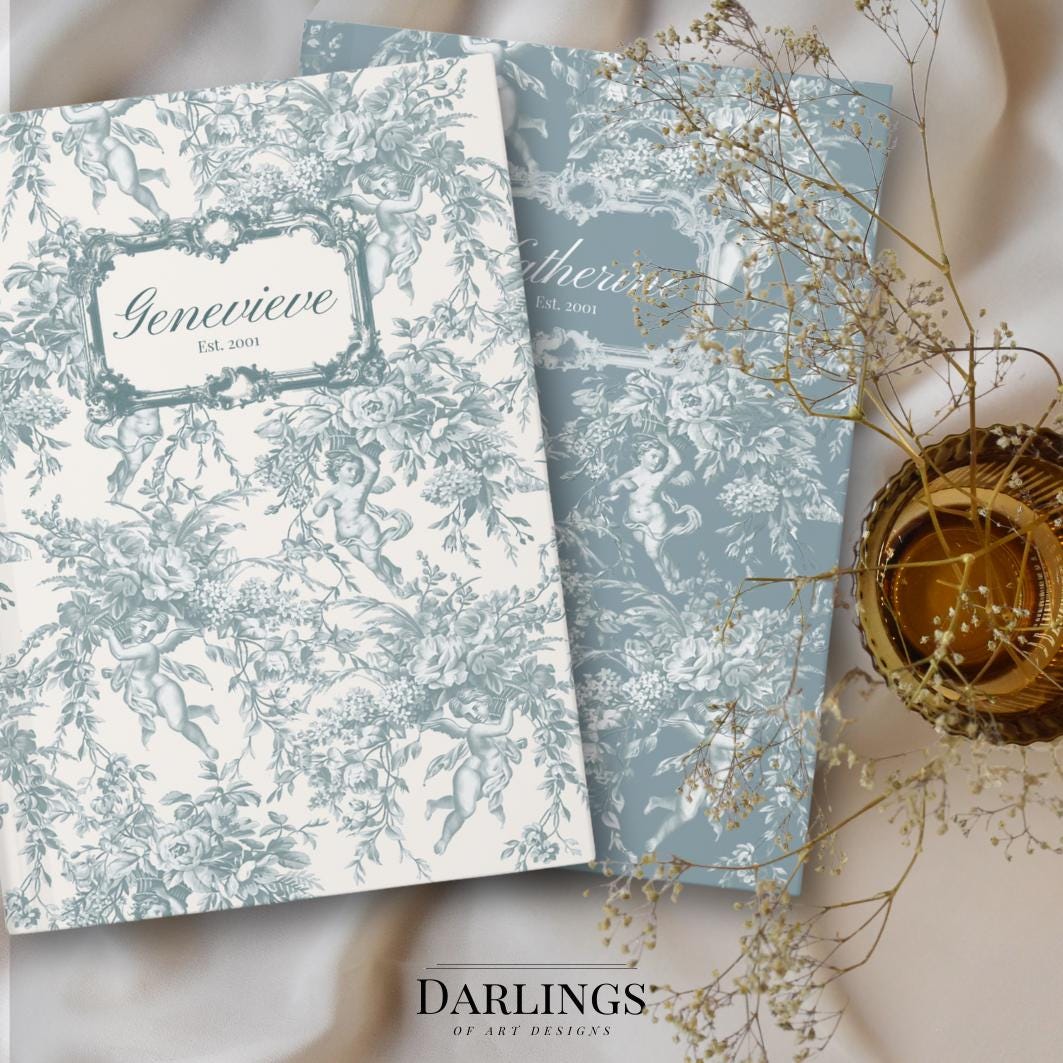 Custom Bridgerton theme Notebook gift-for-bridesmaids Name Journal Cottagecore Custom Victorian Journal Coquette Bridgertongift for here