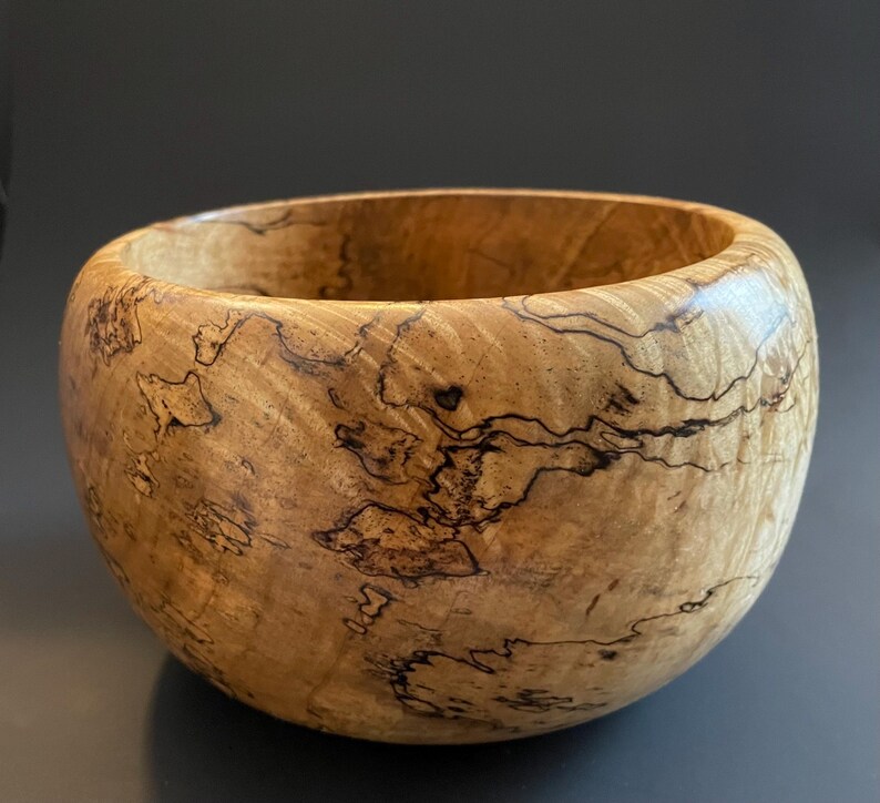 Spalted Maple Round Bowl