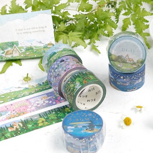 Scenery Washi Tape | BGM Foil Washi Tape Nature and Scenery