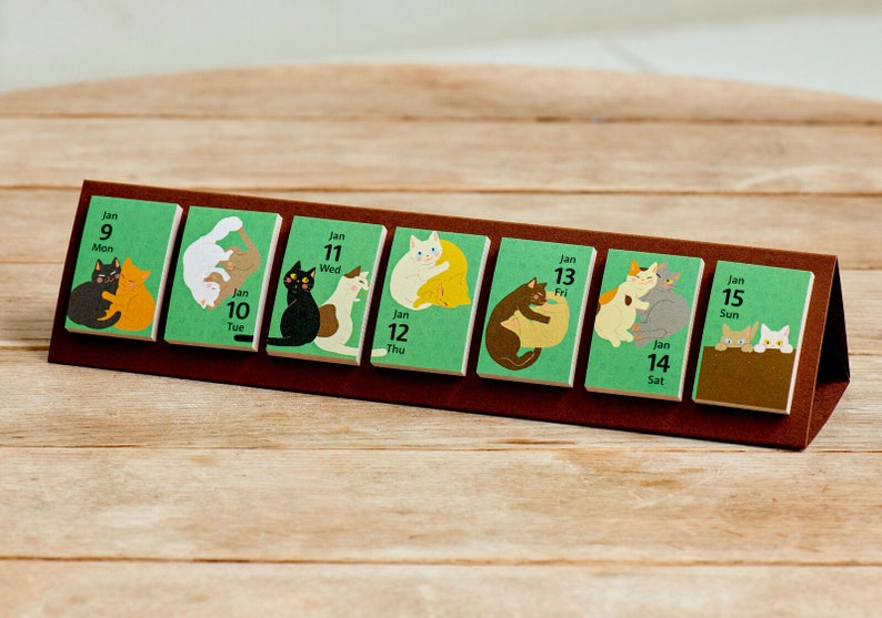 2023 Himekuri Calendar Cat Desk Calendar Etsy