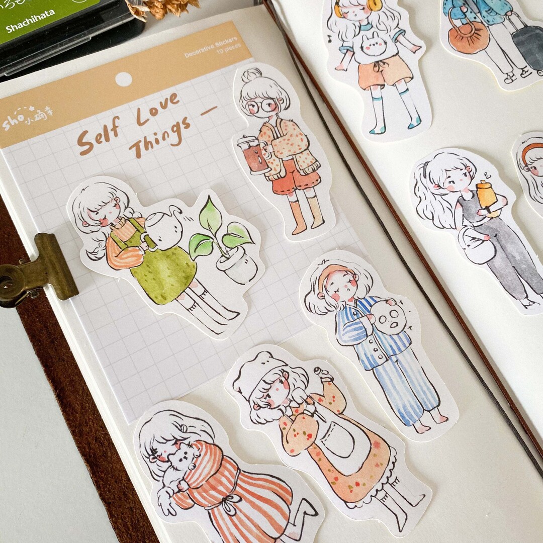 Self Love Sticker Pack | Sho Little Happiness Sticker | Watercolour ...