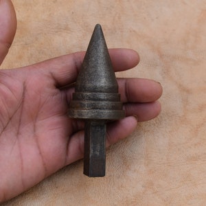 Vintage handmade iron blacksmith silversmith jewelry Miniature hardy stepped anvil tool 10 oz