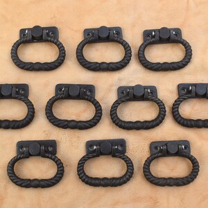 Gusseisen Türknauf Tor Griff Vintage Stil Pull Fallgriff Hardware 10 Stk