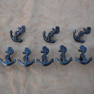 anchor iron door knob Handles Cabinet Dresser Drawer Pulls Hardware knobs 10 pcs