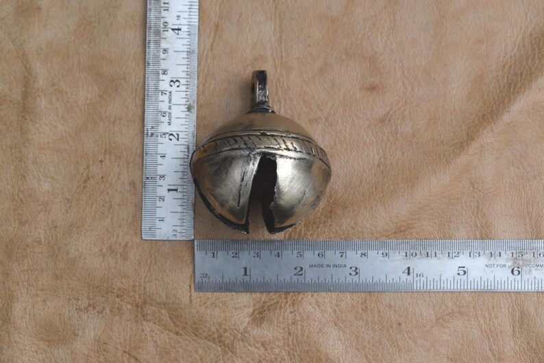 Vintage Decorative Cast Brass Cow Goad Horse Camel Petal Bell Christmas ...