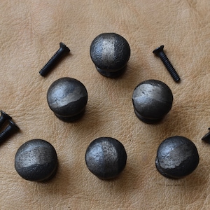 Cast Iron Door Knob Handles vintage gate handle cupboard round knobs 6pcs lot