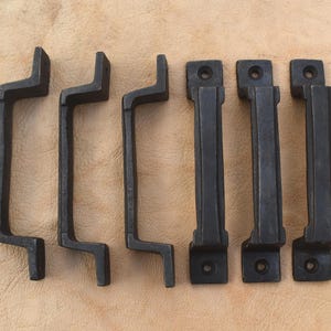 Vintage style cast iron door gate handle cabinet drawer Kitchen pull handle 6 pcs