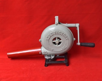 NO. 20 Vintage type Blacksmith Aluminium Hand Blower Crank Forge Air Blower tool