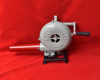 NO. 25 Blacksmith Vintage Style Aluminum Hand Blower Crank Forge Air Blower tool