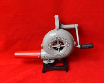 NO. 14 Vintage type Aluminium Blacksmith Hand Blower Crank Forge Air Blower Fan