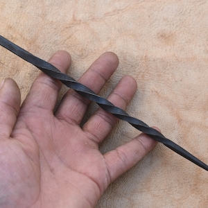 handmade Vintage blacksmith iron spike hand forged fid spiral sailing tool