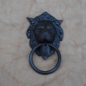 vintage cast iron lion face door knocker gate handle door Hardware Decoration