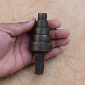 Vintage handmade iron blacksmith silversmith jewelry Miniature hardy stepped anvil tool 13.4 oz
